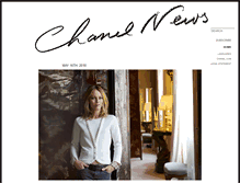 Tablet Screenshot of chanel-news.chanel.com
